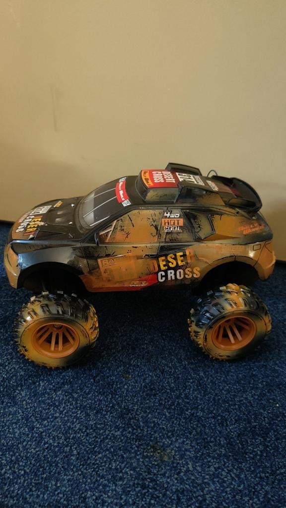 Desert Cross Monster Truck Auto, Hobby en Vrije tijd, Modelbouw | Radiografisch | Auto's, Gebruikt, Auto offroad, RTR (Ready to Run)