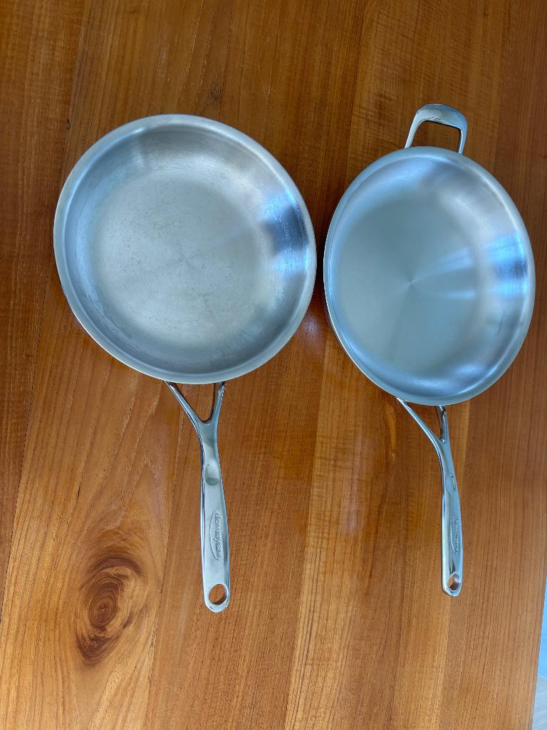 Deymeyere proline 7 koekenpan RVS 24cm en 28cm, Huis en Inrichting, Keuken | Potten en Pannen, Ophalen of Verzenden, Zo goed als nieuw