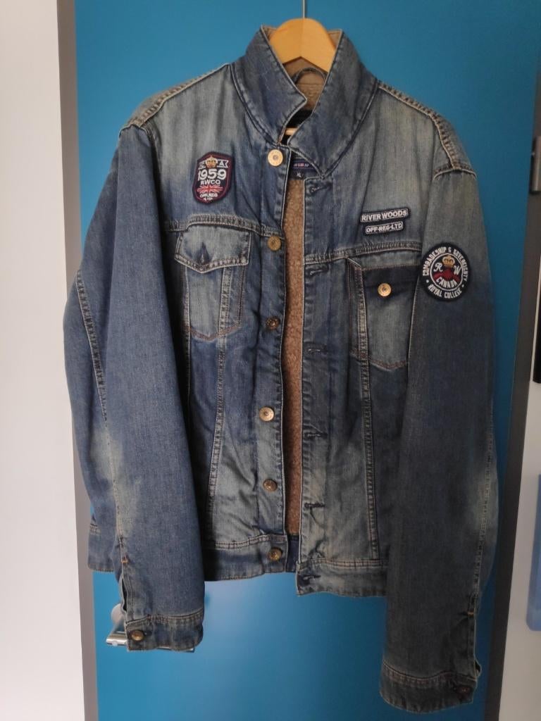 Spijkerjack van River Woods, maat XL, Kleding | Heren, Ophalen of Verzenden, Zo goed als nieuw, Maat 56/58 (XL), Blauw