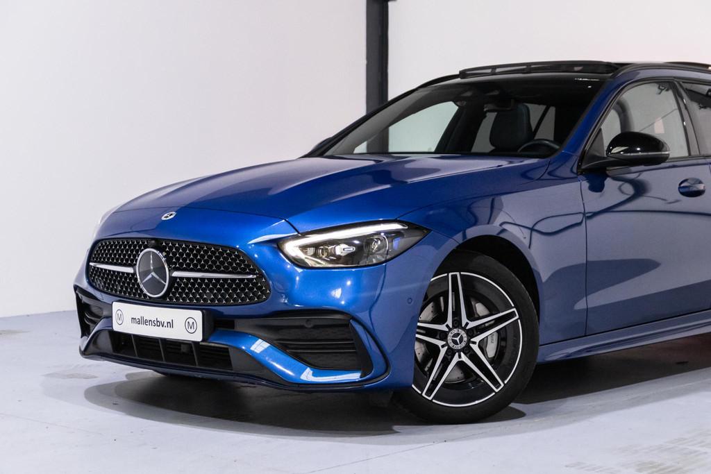 Mercedes-Benz C-klasse 300 e AMG Line PANO/LEDER/HUD/DEALERO, Automaat, Achterwielaandrijving, 4 cilinders, 2020 kg