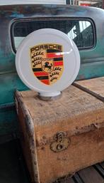 Porsche benzinepomp globe  logo benzine pomp decoratie lamp, Ophalen of Verzenden, Zo goed als nieuw, Lichtbak of (neon) lamp