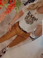 Nikkie vegan leren broek maat 34, Bruin, Ophalen of Verzenden, Zo goed als nieuw, Nikkie