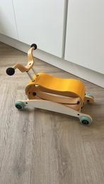 Wishbone Flip 2-in-1 Loopfiets en Loopauto Geel, Ophalen of Verzenden, Gebruikt, Loopfiets