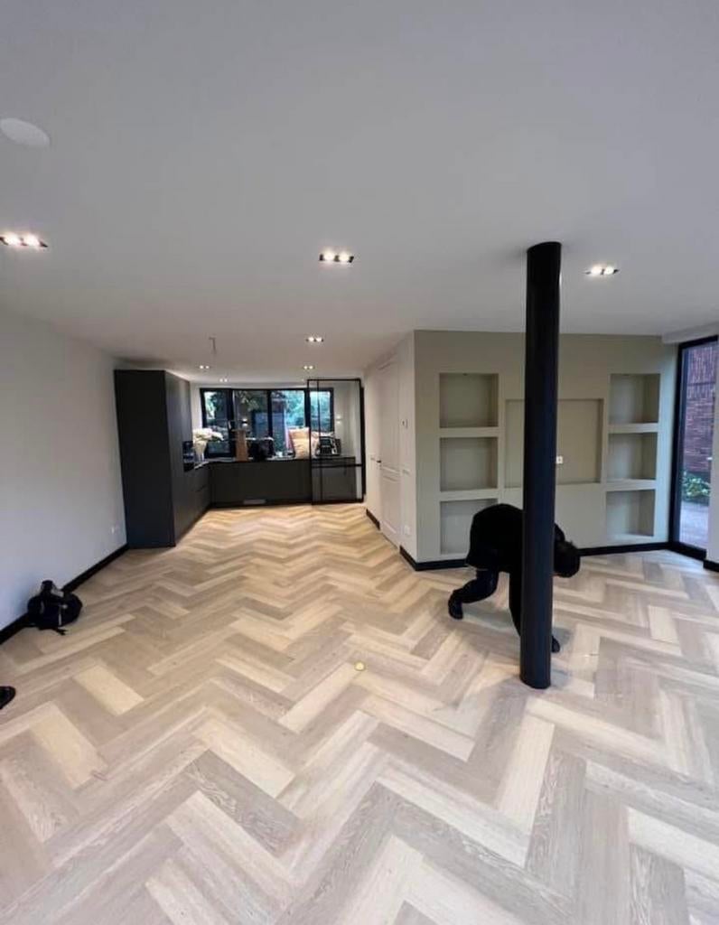 Badkamer renovatie -Cinewall -visgraat stucwerk schilder, Huis en Inrichting, Ophalen of Verzenden, Zo goed als nieuw, 75 m² of meer