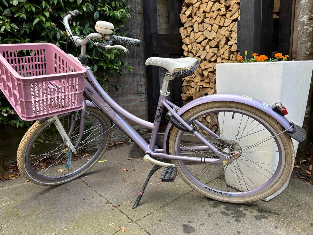 Batavus kinderfiets met mandje, Fietsen en Brommers, Ophalen, Gebruikt, 20 inch of meer