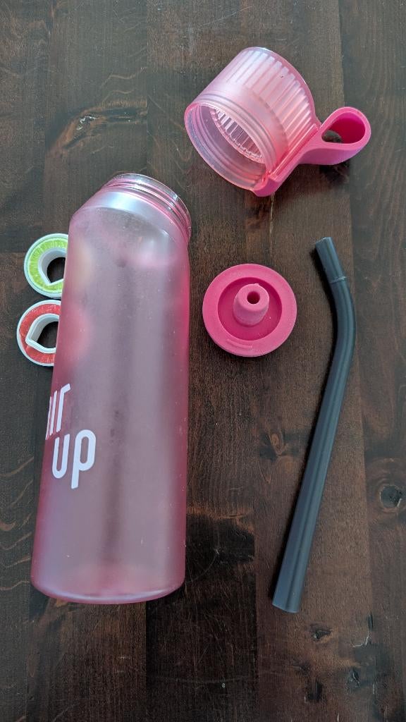 Air up fles roze, Sport en Fitness, Bidons, Ophalen of Verzenden, Zo goed als nieuw