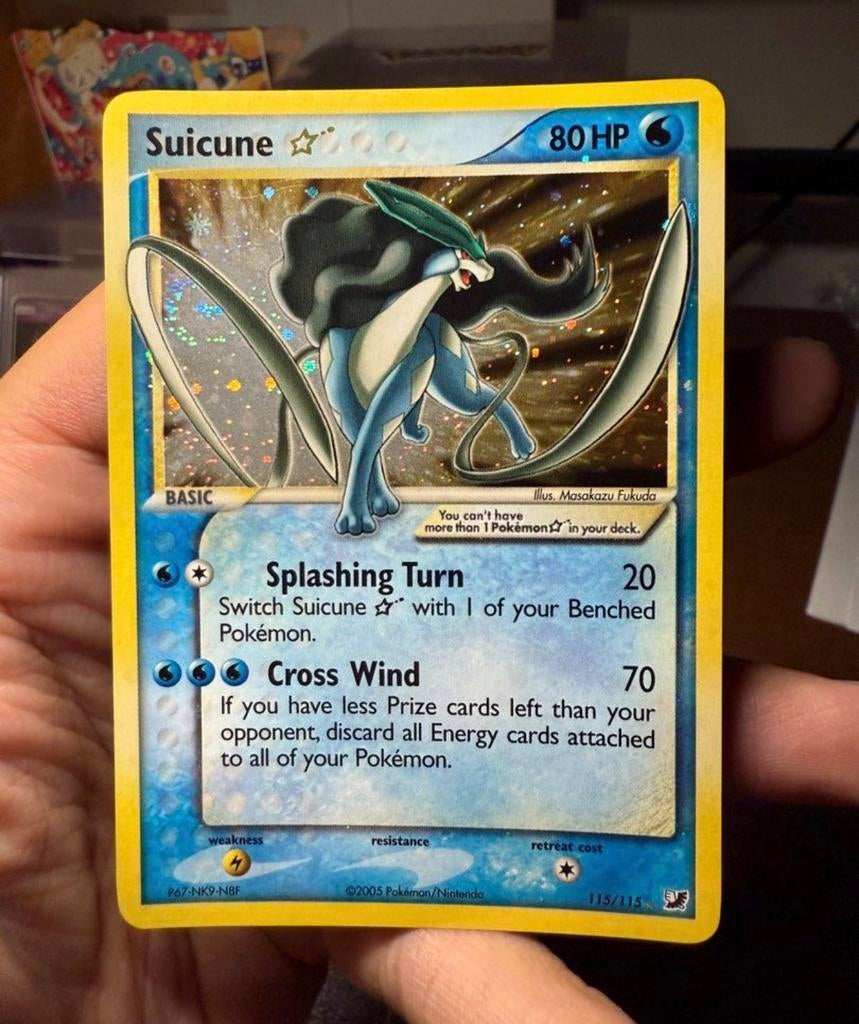 Suicune gold star NM/M, Ophalen of Verzenden, Zo goed als nieuw