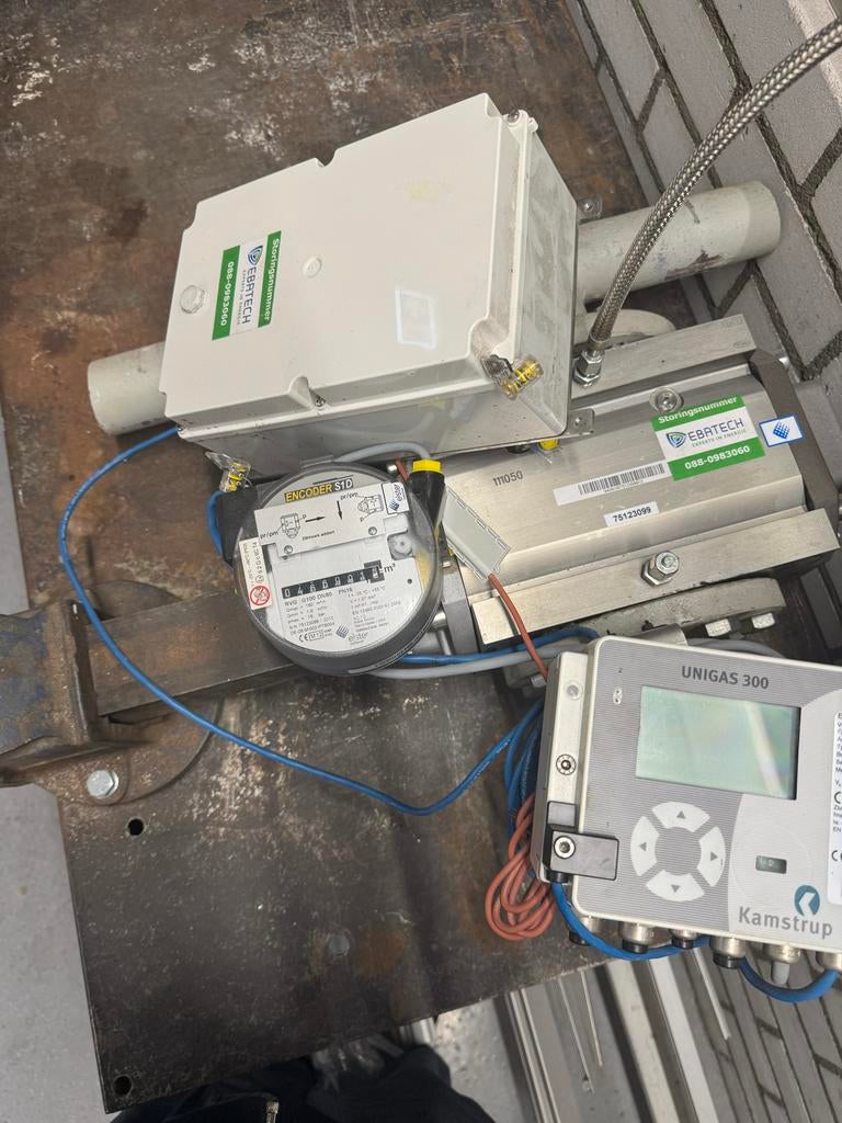 Kamstrup UNIGAS 300 Gasmeetinstallatie met EBERTECH, Doe-het-zelf en Verbouw, Elektra en Kabels, Gebruikt, Overige typen, Ophalen