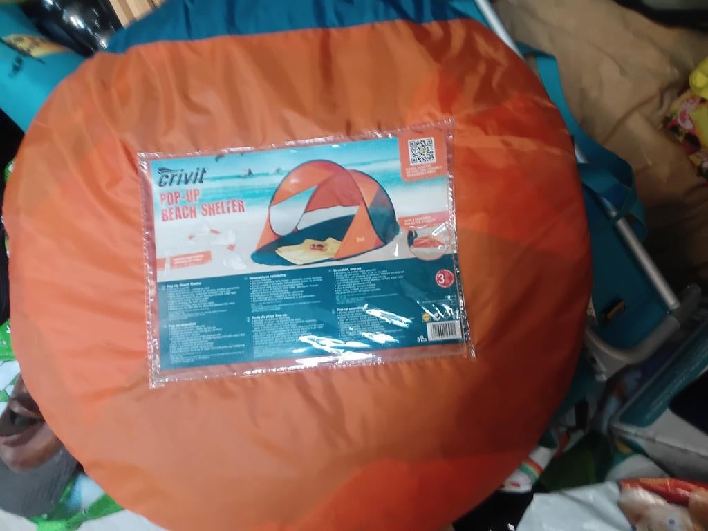 CRIVIT POP-UP STRANDTENT/ STRANDTENT, Ophalen, Zo goed als nieuw, Tot en met 2