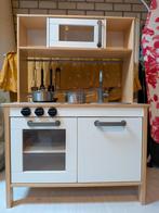 Kinderkeuken met kookpannetjes en andere spulletjes, Ophalen, Gebruikt, Hout, Speelkeuken