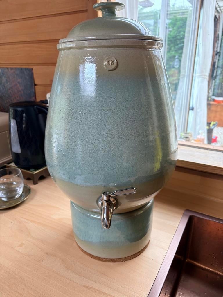 Handgemaakte Keramische Waterfilter 12 liter, Ophalen of Verzenden, Zo goed als nieuw