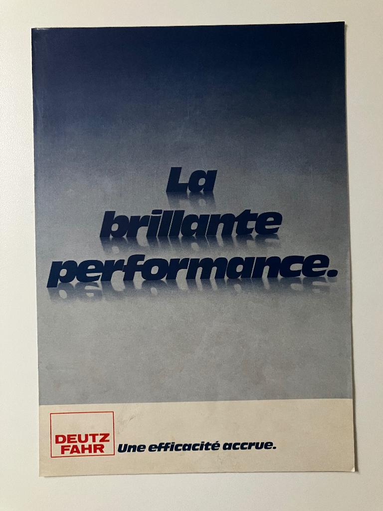 Deutz trekker tractor folder brochure, Ophalen of Verzenden, Gelezen