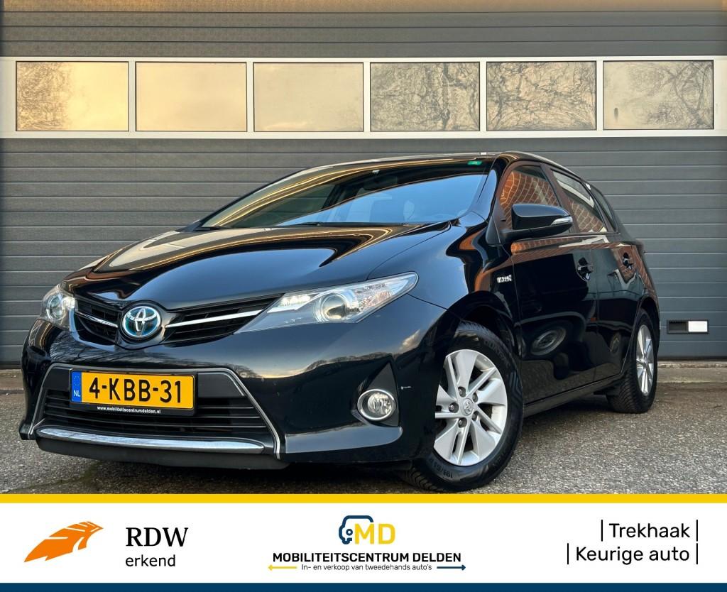 Toyota AURIS 1.8 HYBRID Aspiration / Trekhaak / Dealer ond., Auto's, Gebruikt, 4 cilinders, Zwart, Origineel Nederlands