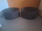 2x Zo goed als nieuwe donkerbruine lampenkappen Besselink, Ophalen, Bruin, Rond, Zo goed als nieuw
