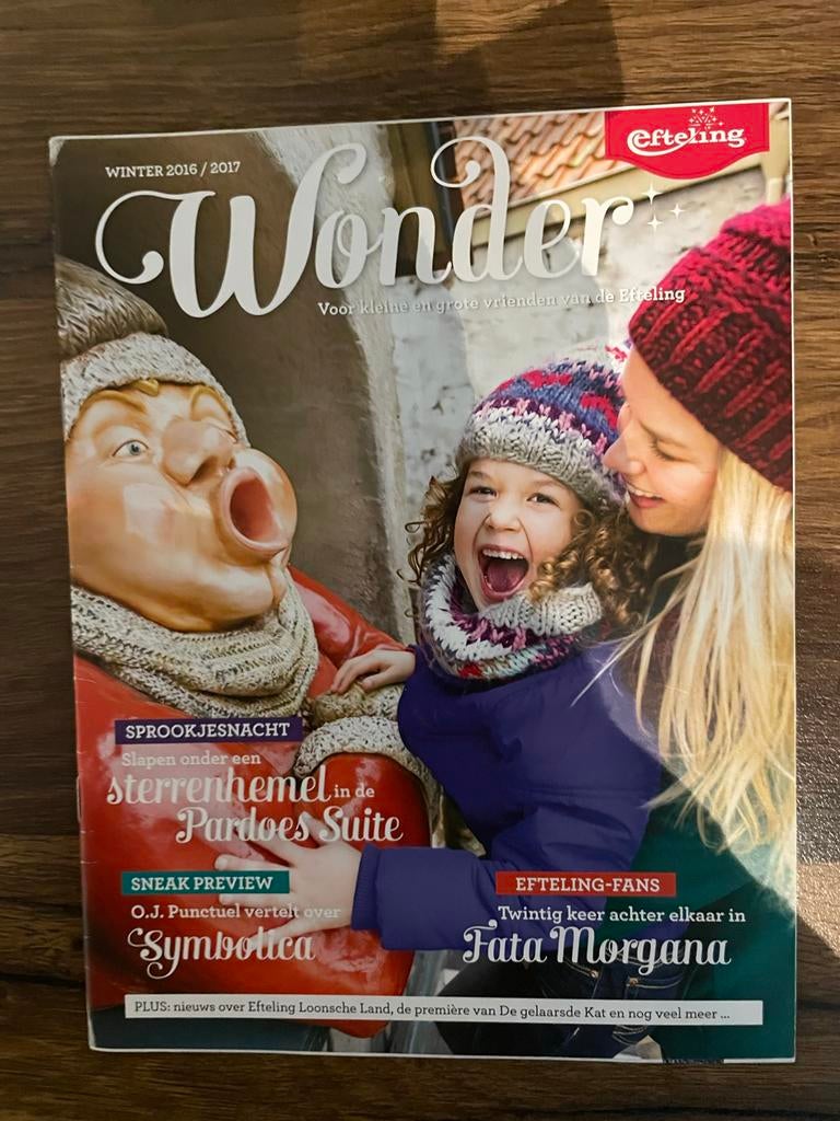Efteling Wonder Magazine Winter 2016/2017, Verzamelen, Efteling, Ophalen of Verzenden, Zo goed als nieuw
