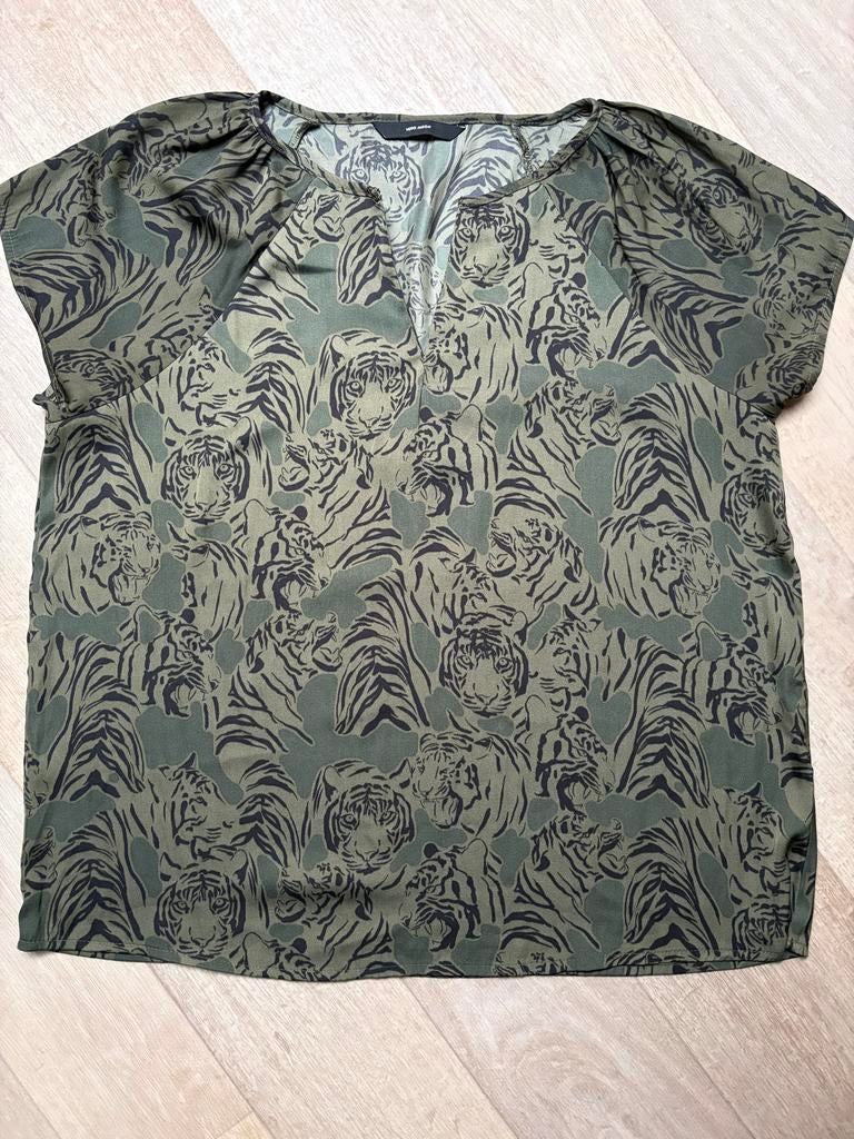 Vero Moda Top XL met Tijgerprint, Kleding | Dames, Tops, Maat 46/48 (XL) of groter, Ophalen of Verzenden, Korte mouw, Gedragen