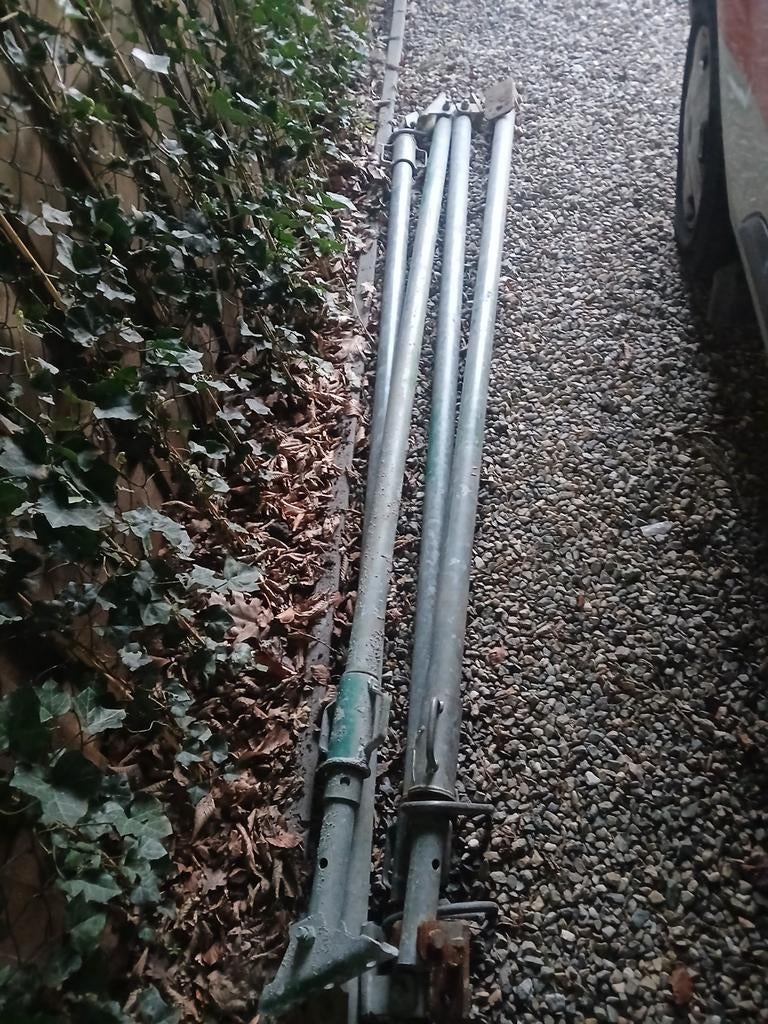 6 Duw trek schoren 4m uitschuifbaar, Ophalen, Gebruikt, Overige typen, 2 tot 5 meter