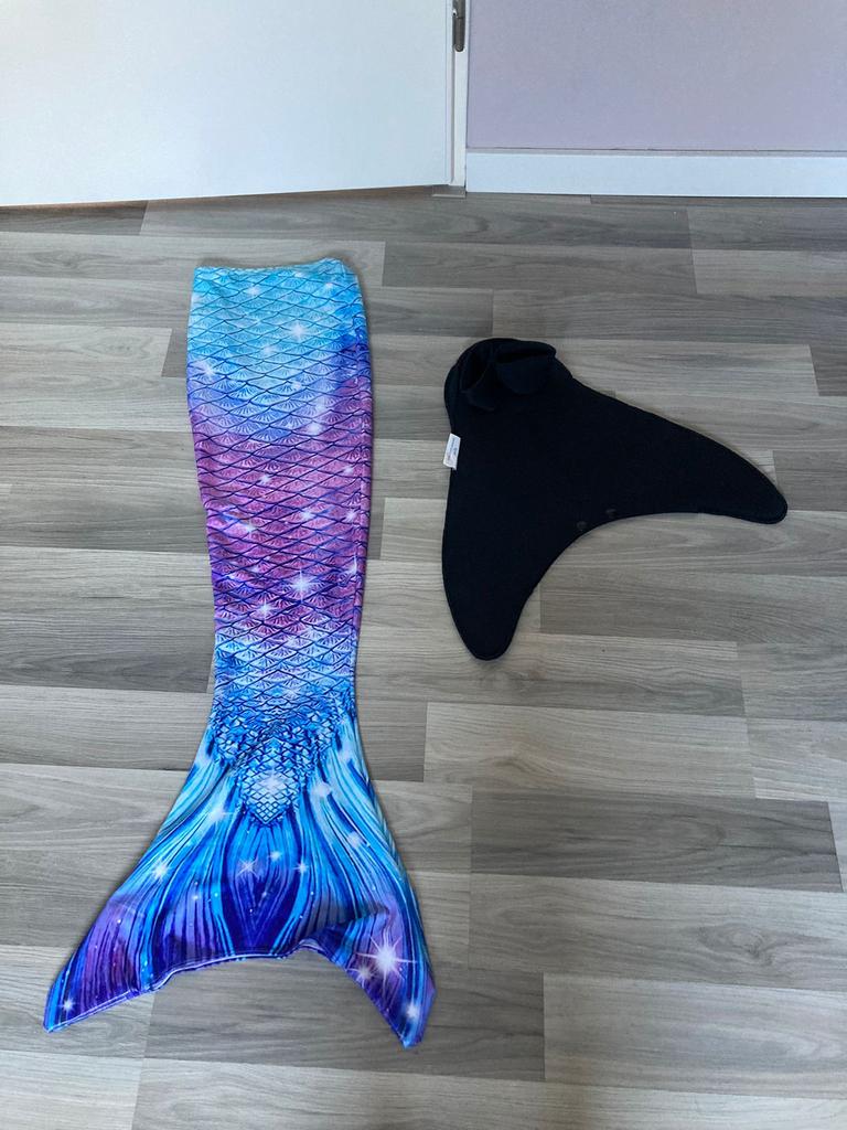 Zeemeerminstaart met Monovin, Jongen of Meisje, Ophalen of Verzenden, Zo goed als nieuw, Zwem-accessoire