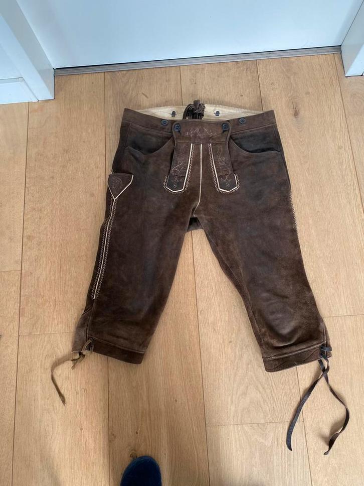 Lederhose Karl kluber maat 52, Kleding | Heren, Carnavalskleding en Feestkleding, Zo goed als nieuw, Maat 52/54 (L), Ophalen of Verzenden
