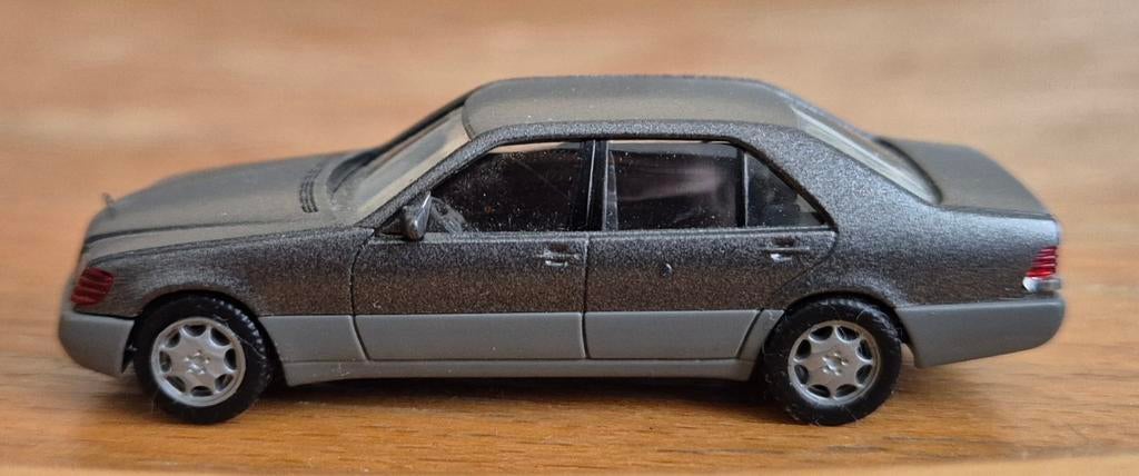 Mercedes-Benz 600 SEL, 1:87 grey grijs (Herpa), Ophalen of Verzenden, Zo goed als nieuw, Auto, Herpa