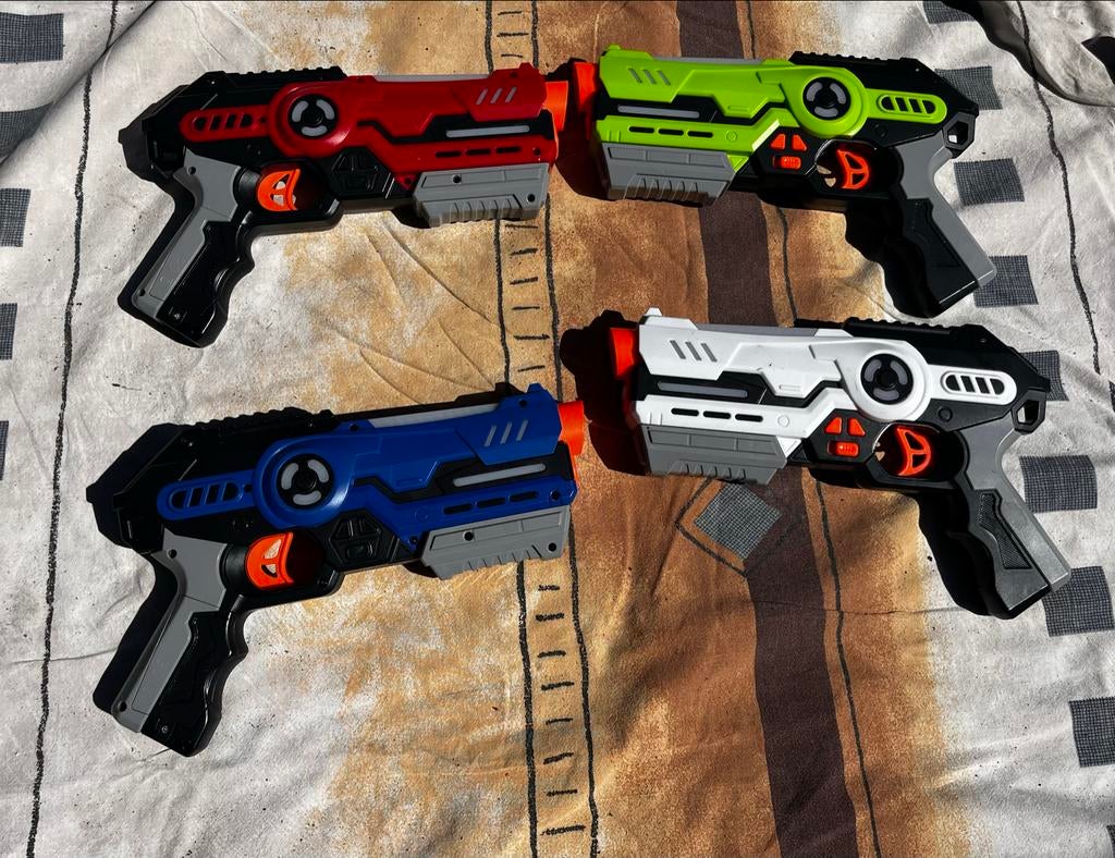 Lasergame Pistolen Set - 4 Stuks voor Team- of Solo Spel, Ophalen of Verzenden