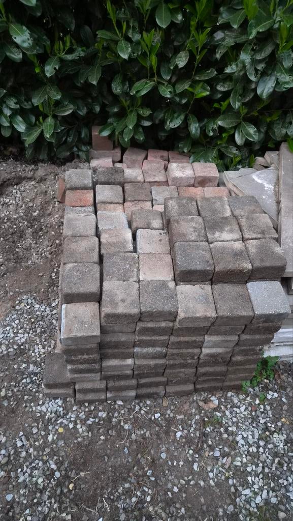 Gebruikte klinkers voor tuin of oprit, Tuin en Terras, Tegels en Klinkers, Ophalen, Gebruikt, Klinkers, 5 tot 10 m²