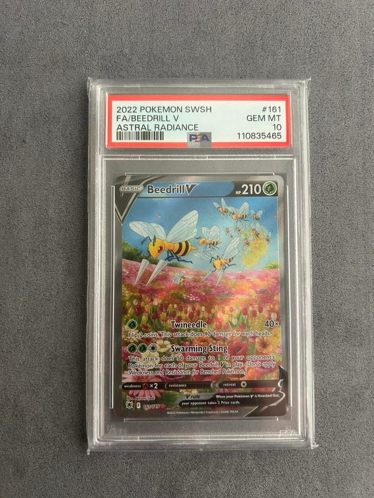 Pokemon TCG - Beedrill V Astral Radiance PSA 10, Ophalen of Verzenden, Zo goed als nieuw