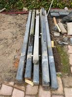 Tuinpalen en onderplaten voor schutting of afscheiding, Tuin en Terras, Palen, Balken en Planken, Ophalen, Gebruikt, 250 cm of meer