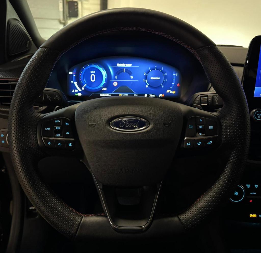 Ford Puma 1.0 EcoBoost Hybrid ST-Line X PANO KEYLESS CAM, Auto's, Ford, 125 pk, Zwart, 1226 kg, Zwart