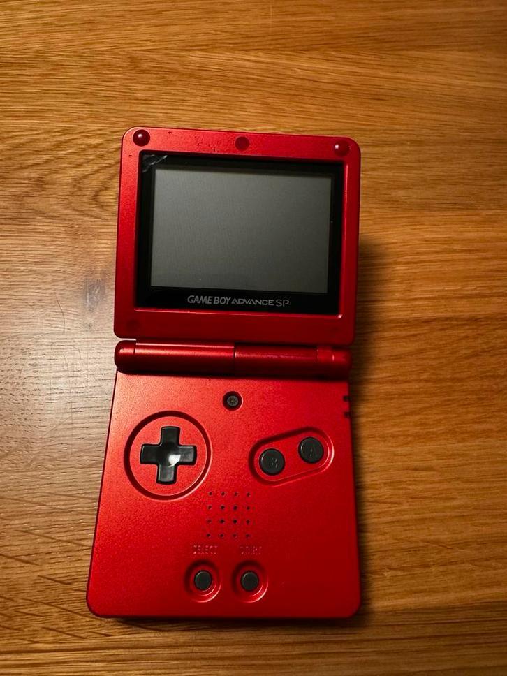 Nintendo Game Boy Advance SP (AGS-001) Rood, 1 speler, Ophalen of Verzenden, Gebruikt, Vanaf 3 jaar