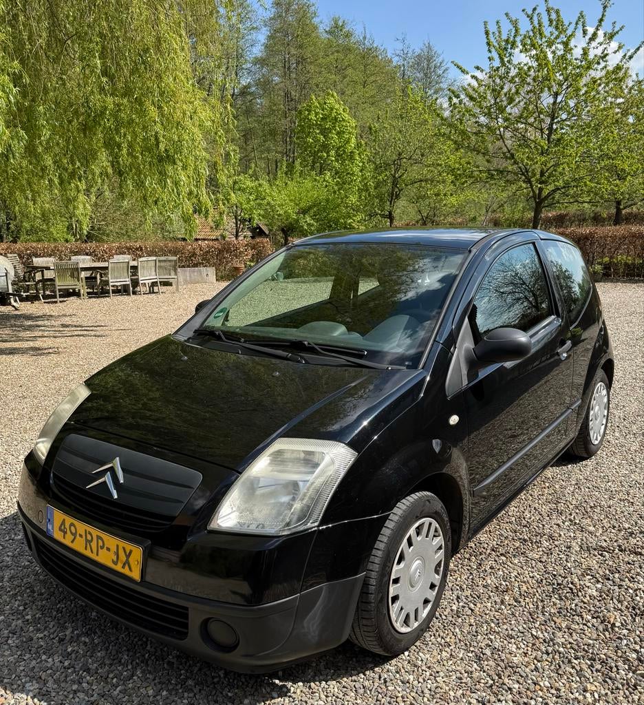 Citroën C2 1.1 I 2005 Zwart, airco, apple carplay, Auto's, Citroën, Voorwielaandrijving, 450 kg, 31 €/maand, 4 cilinders