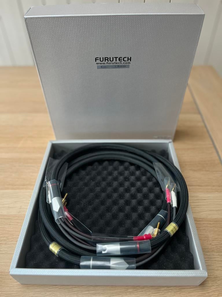 Furutech Evolution Speaker II luidsprekerkabel set 2.0 meter, F, Ophalen of Verzenden, Luidsprekerkabel, F
