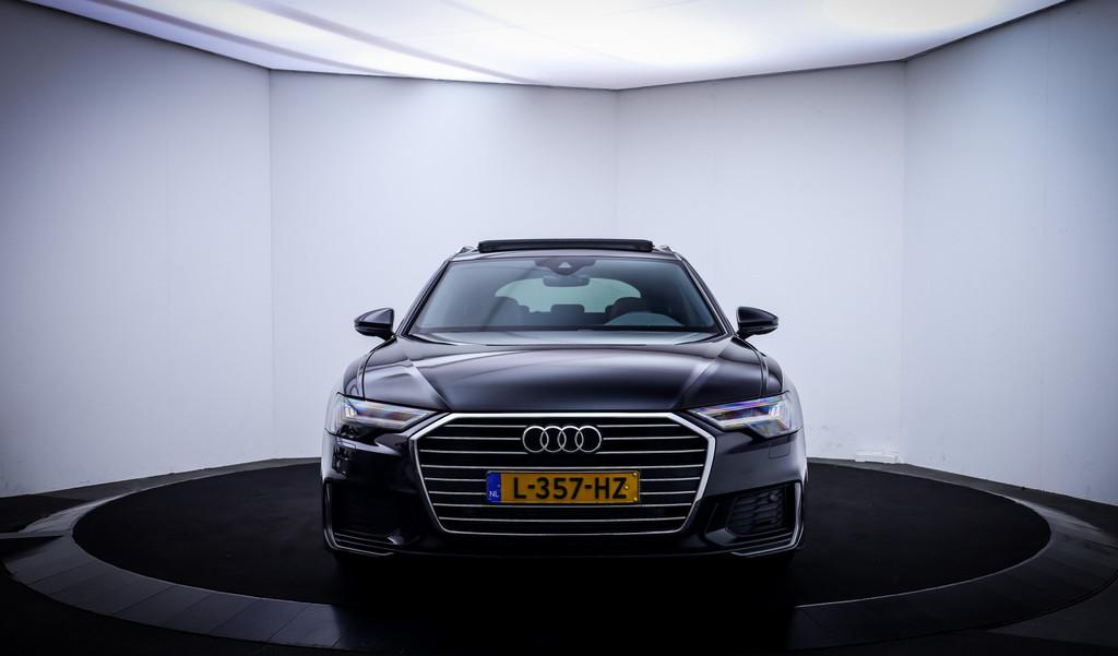 Audi A6 Avant 40TFSI S-Line dition PANO | FULL LED | VIRTUAL, 15 km/l, Gebruikt, Leder en Stof, Zwart