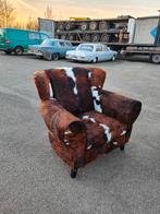 Fauteuil met koeienhuid, Ophalen of Verzenden