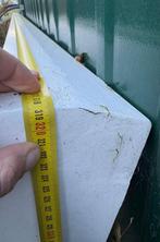 Gratis Zware glazen scheidingswand met houten kozijn, Doe-het-zelf en Verbouw, Glas en Ramen, Ophalen, Gebruikt, Glasplaat, 160 cm of meer