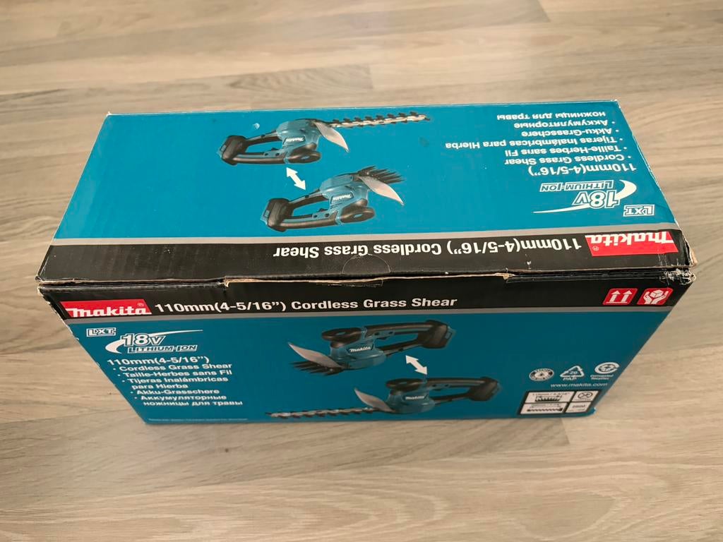 Makita gras/buxus trimmer 18v zgan, Tuin en Terras, Grastrimmers, Ophalen, Zo goed als nieuw, 10 tot 30 cm, Accu