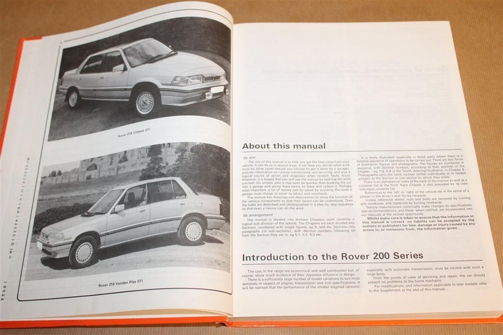 Rover 213 & 216 — Haynes Werkplaatshandboek 1984-89 [EN], Ophalen of Verzenden