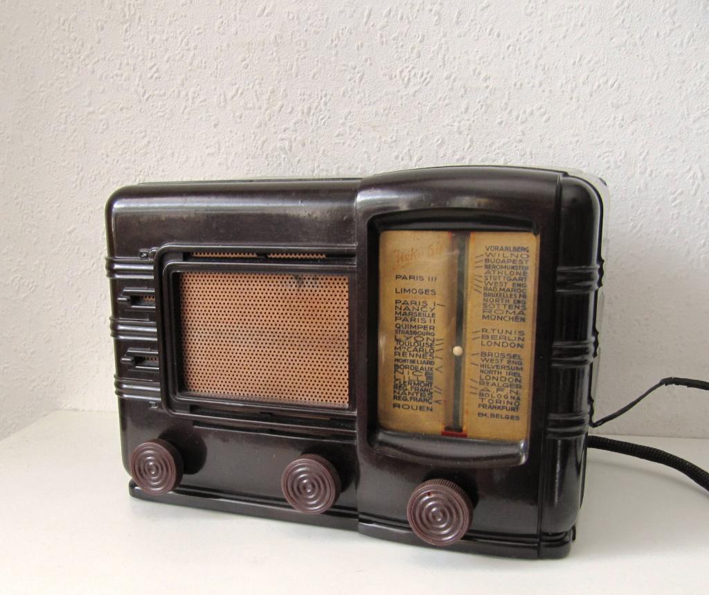 Antieke bakelieten Radio bakeliet Jicky 50 ,1949, Ophalen of Verzenden