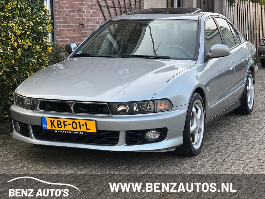 Mitsubishi Galant 2.5 V6 Youngtimer/Automaat, Auto's, Mitsubishi, Gebruikt, Zwart, Open dak, Bedrijf