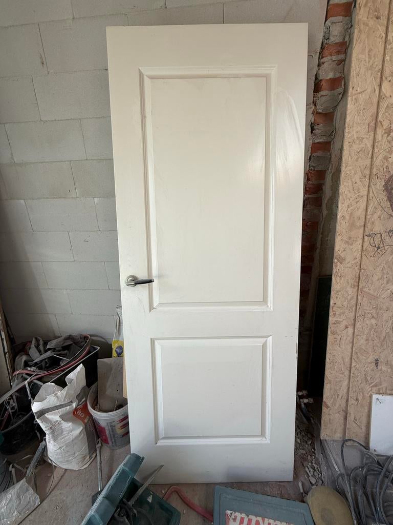 2 binnendeuren 82x210, Ophalen, Gebruikt, 80 tot 100 cm, Binnendeur