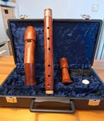 Tenorblokfluit met knik (Bubinga), incl. koffer - AURA, Ophalen of Verzenden, Gebruikt, Tenor, Met koffer, hoes of etui