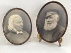 Lijstjes ovaal met portret, antiek, Ophalen of Verzenden
