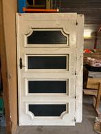 Degelijke dubbele deur, Gebruikt, Ophalen of Verzenden, Buitendeur, Hout