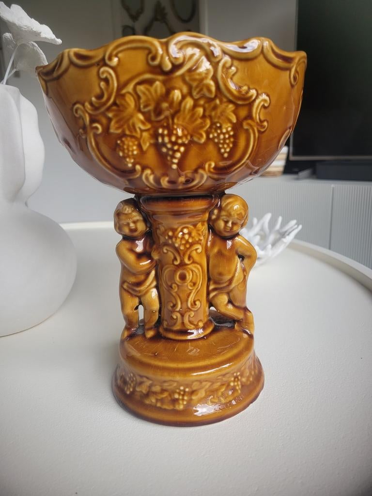 Porseleinen plantenbakje., Ophalen of Verzenden