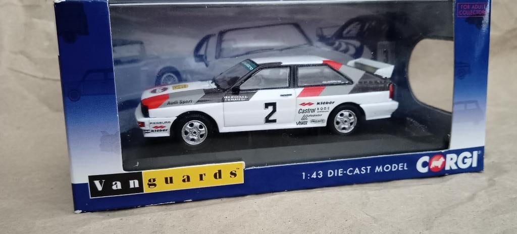 Audi Quattro  1981 VA 12903 corgi  1:43 €22,45, Hobby en Vrije tijd, Modelauto's | 1:43, Ophalen of Verzenden, Nieuw, Auto, Corgi