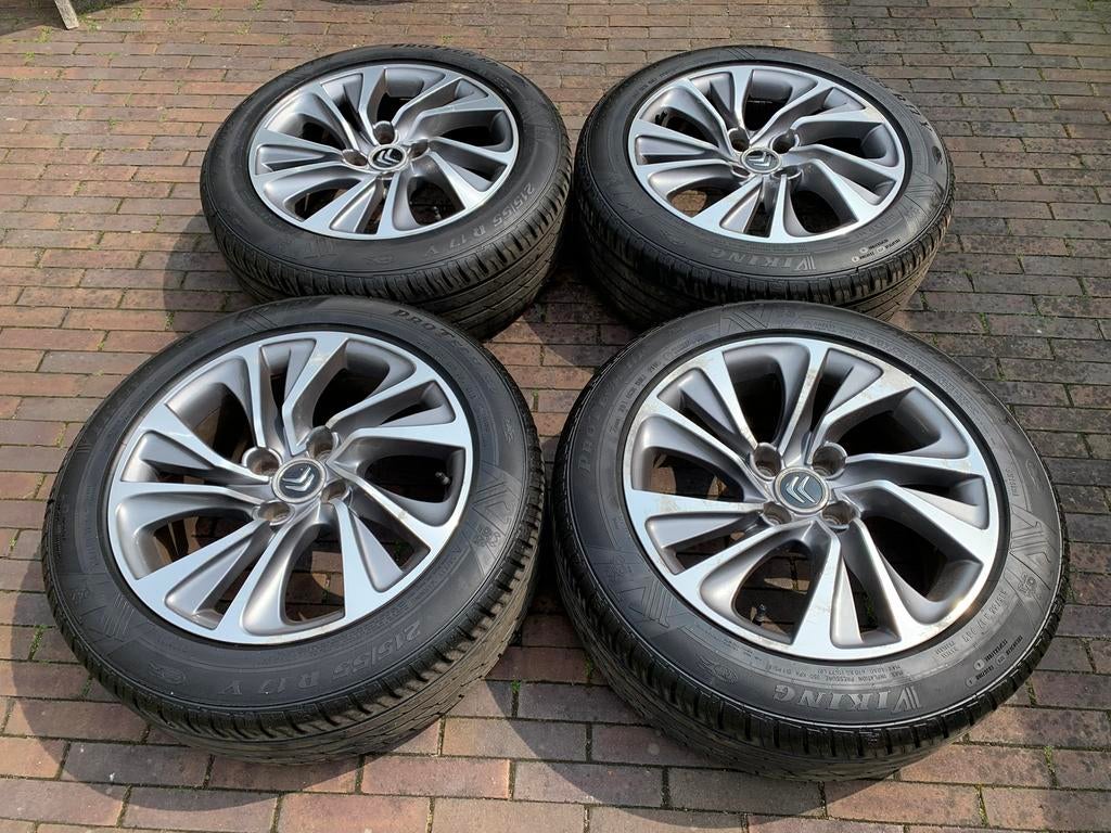 17inch velgen met banden Citroën DS4, Auto-onderdelen, Banden en Velgen, Ophalen, Banden en Velgen, 17 inch, Personenwagen