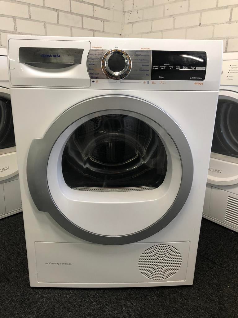 €299 1 jaar jonge Warmtepomp droger 8kg Bosch construkta, Ophalen, Minder dan 85 cm, Overige typen, 8 tot 10 kg