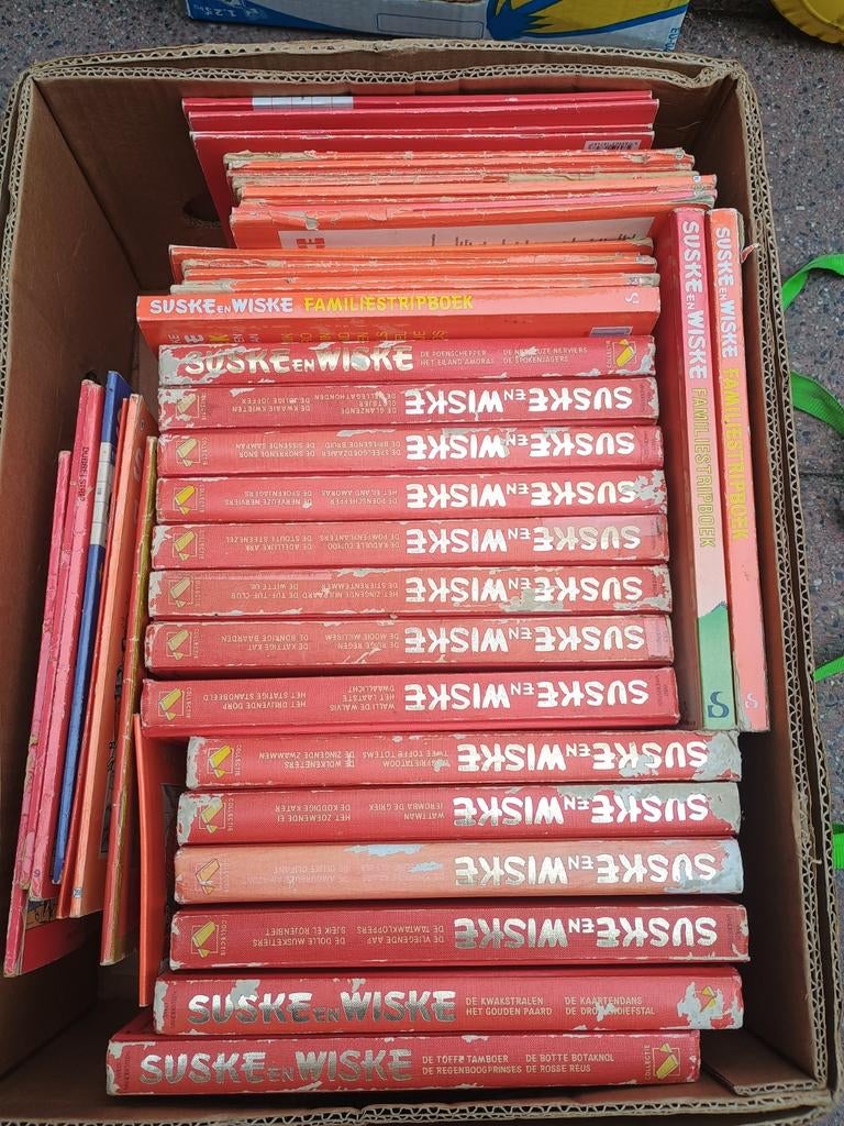 Grote collectie Suske en Wiske stripboeken, Meerdere stripboeken, Ophalen of Verzenden, Gelezen, Willy Vandersteen