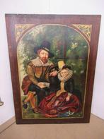 Oer 11791 schilderij man en vrouw met hoed, Ophalen