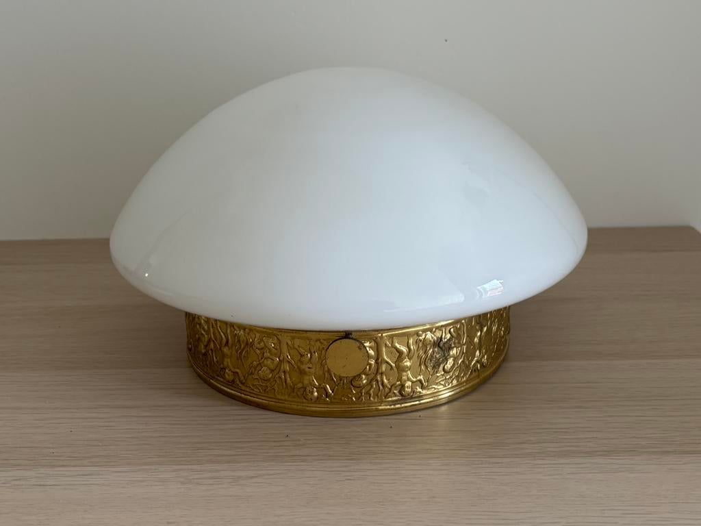 Mooie vintage Mushroom plafondlamp, Ophalen of Verzenden, Zo goed als nieuw